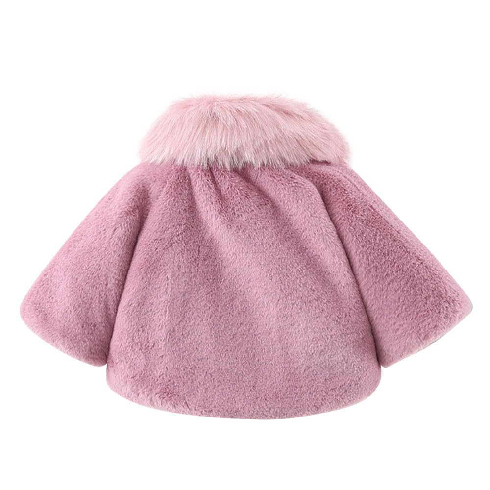 Hopscotch Baby Girls 100% Polyester Solid Full-Sleeve Fleece Waist Length Jacket In Pink Color For Ages 9-12 Months (Yng-3817829) 1