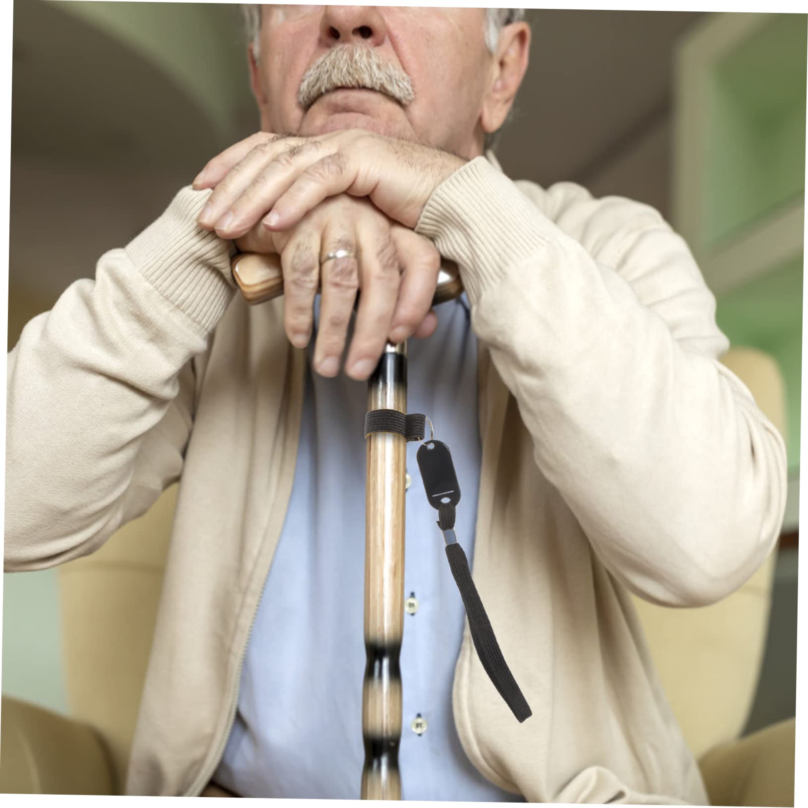 HAPINARY Cane Wrist Strap Set of 4 Anti Lost Phone Lanyard Reusable Cane Holder Name Tag Strap for Elderly