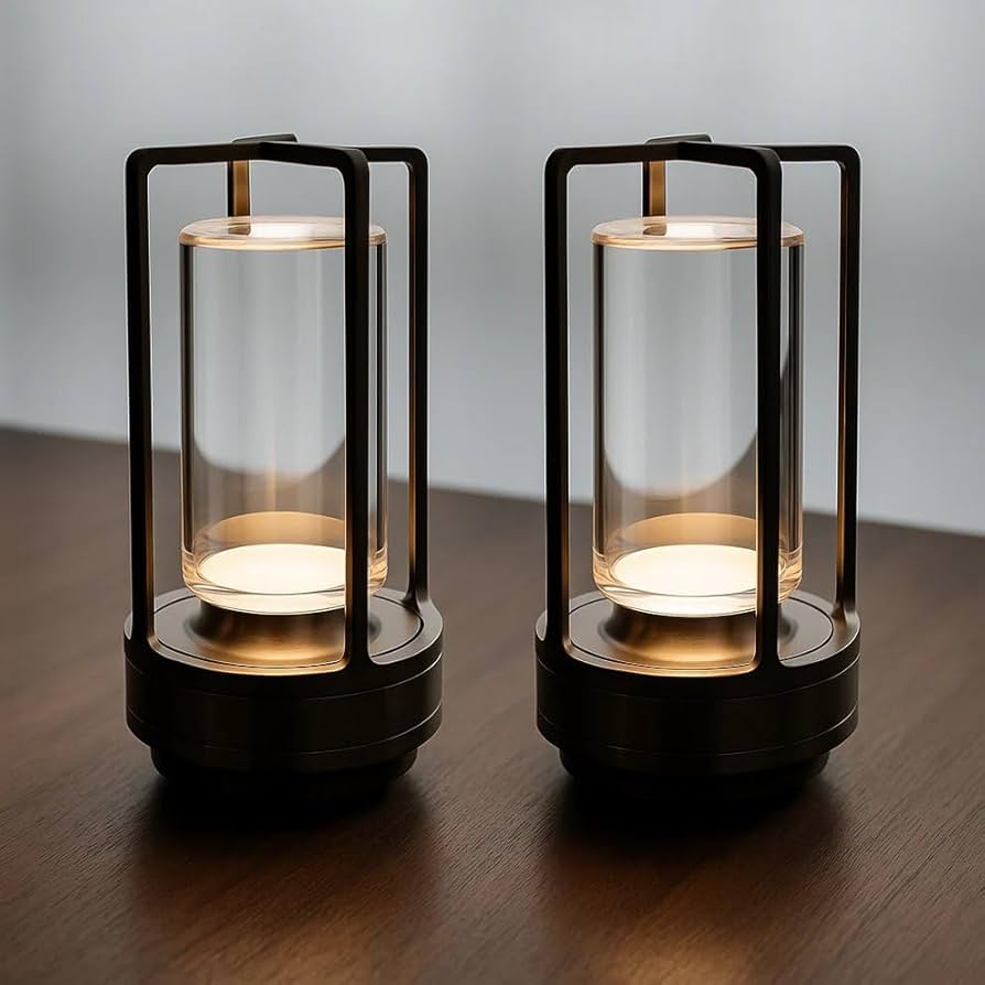 Amazon.com: Klarako Crystal Lantern Lamp – Modern Cordless