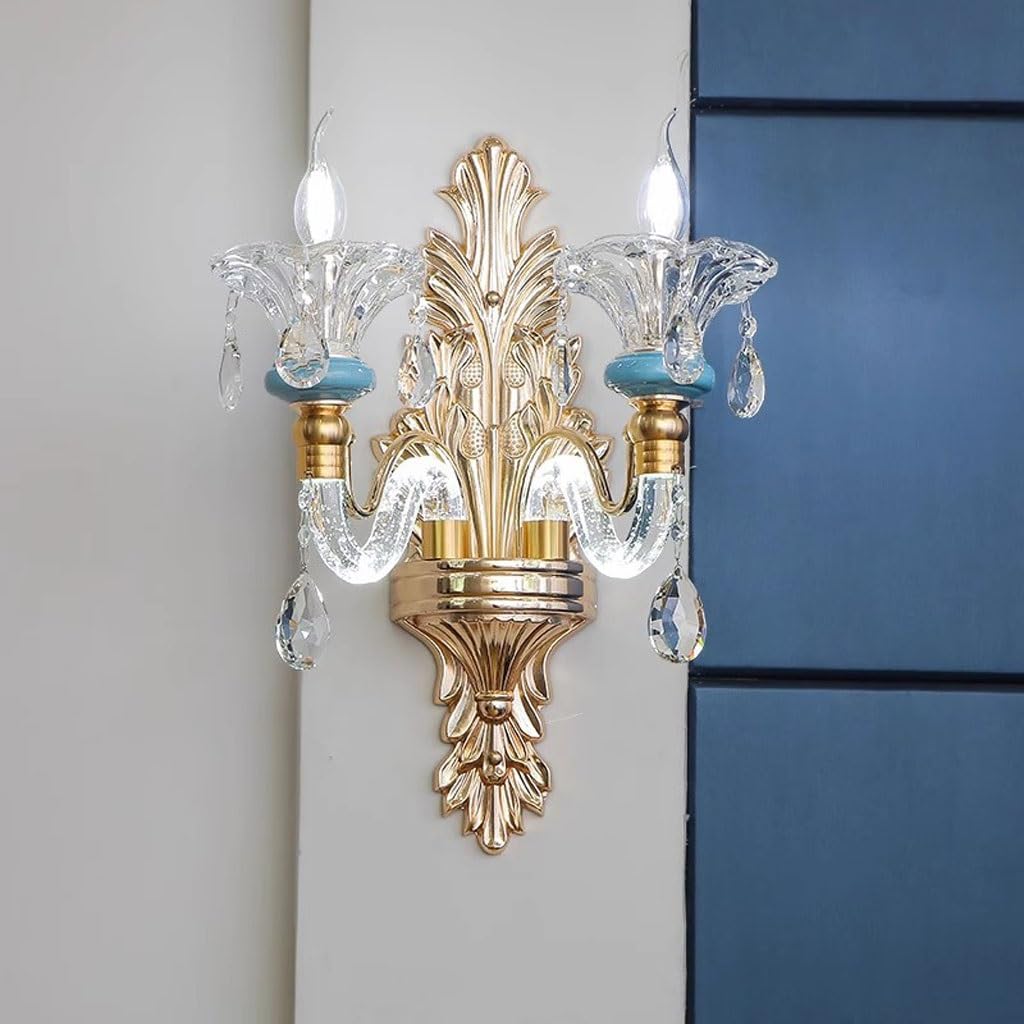 Luce Per La Lettura Lampada Da Parete In Cristallo Francese, For Soggiorno, For Camera Letto, For Comodino Lampada Da Parete(B)