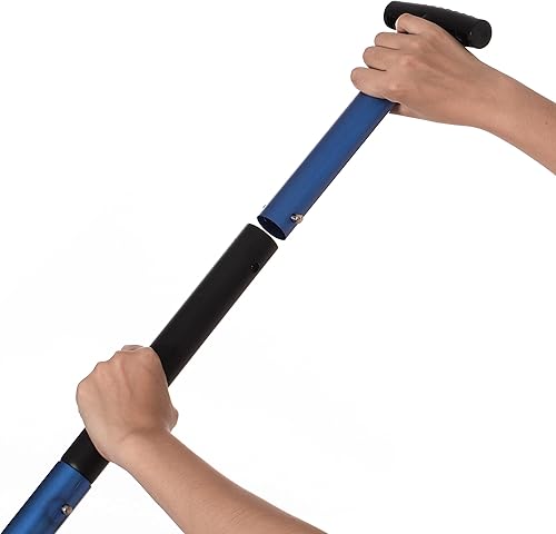 Miniatura 9 de Pala de nieve compacta telescópica de aluminio extensible ligera, azul sola