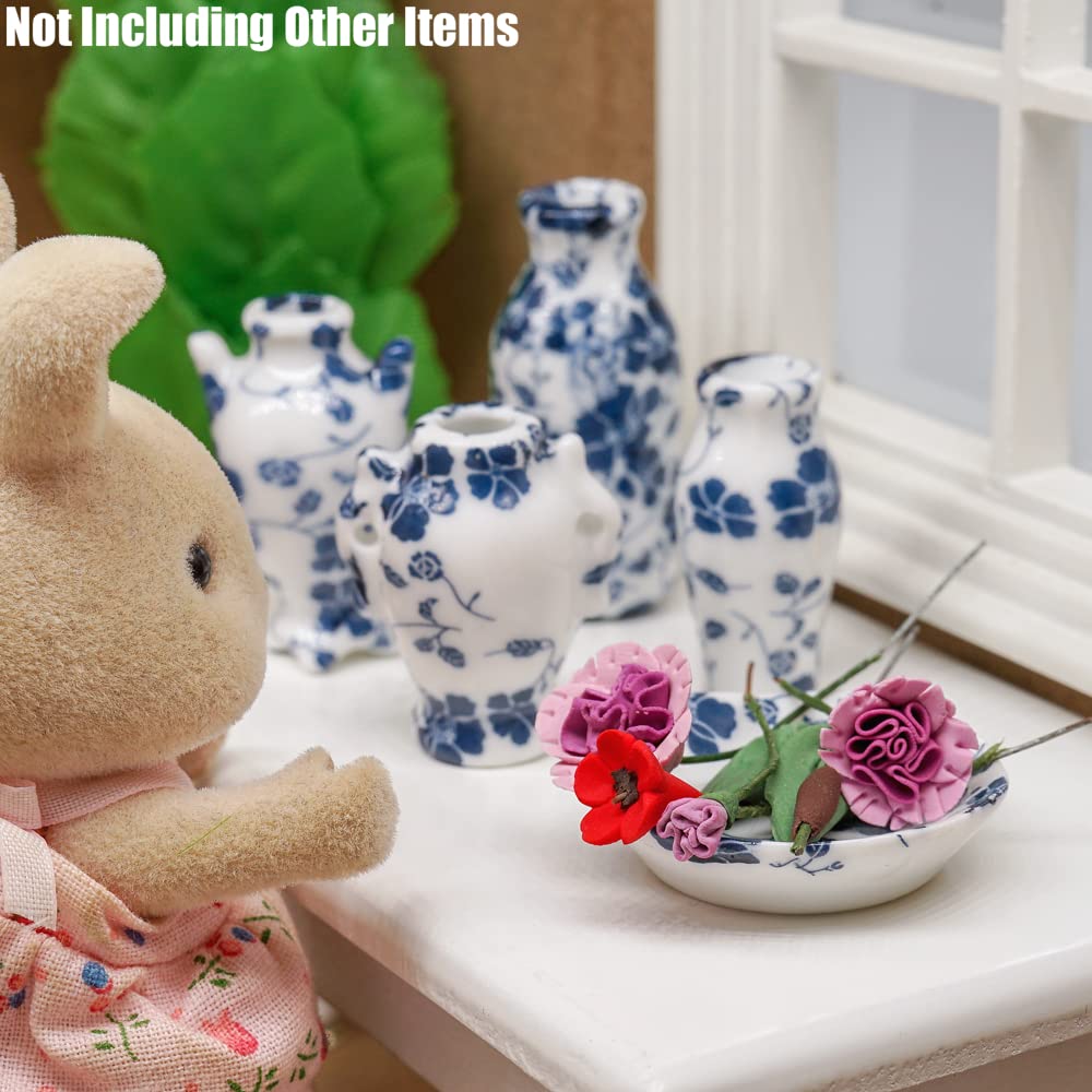 Odoria 1/12 Miniatur Pflanzen - Puppenhaus Zubehör Deko