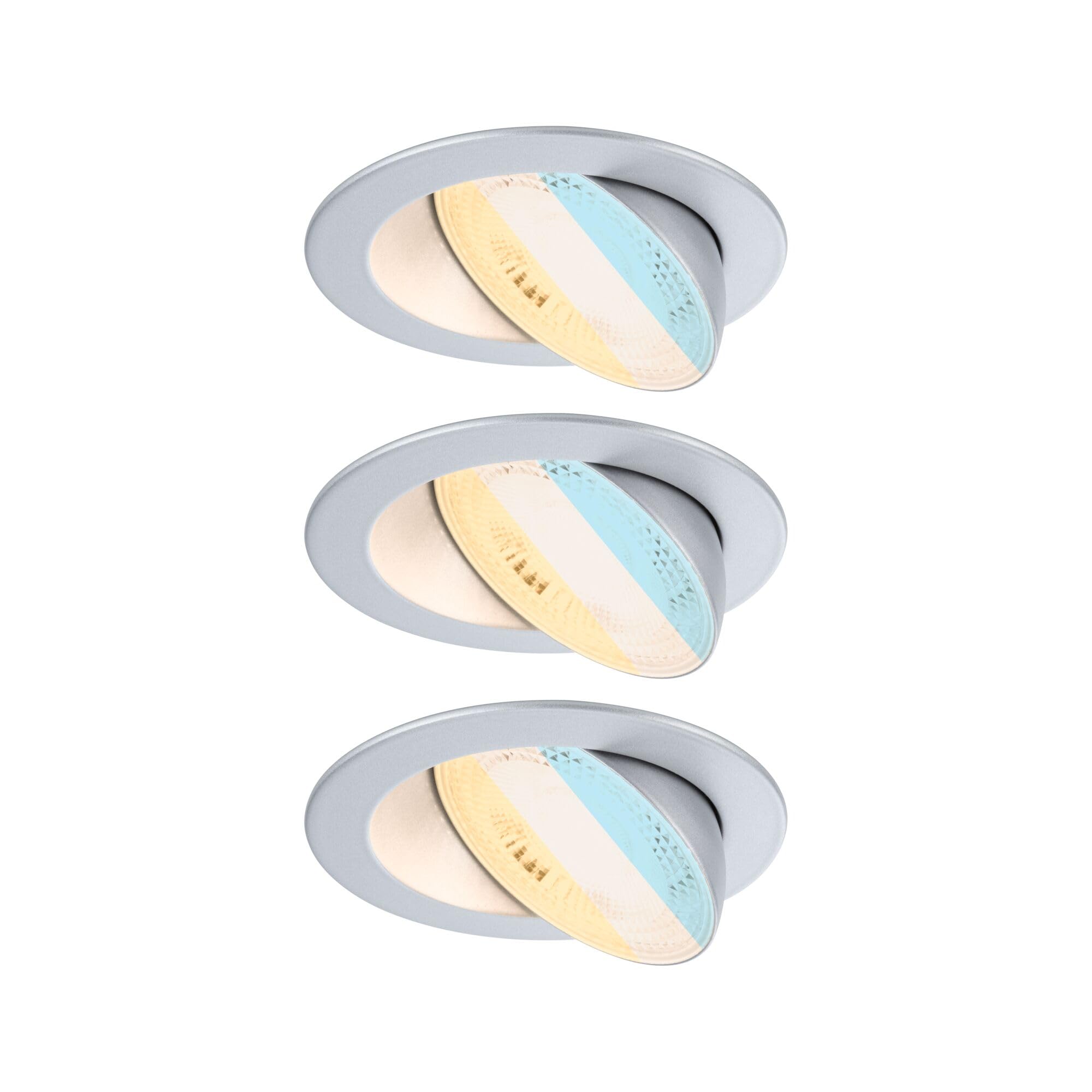 Paulmann EBL Set Aumus schwenkbar LED 3x750lm 2700-6500K 5W 230V Chrom matt