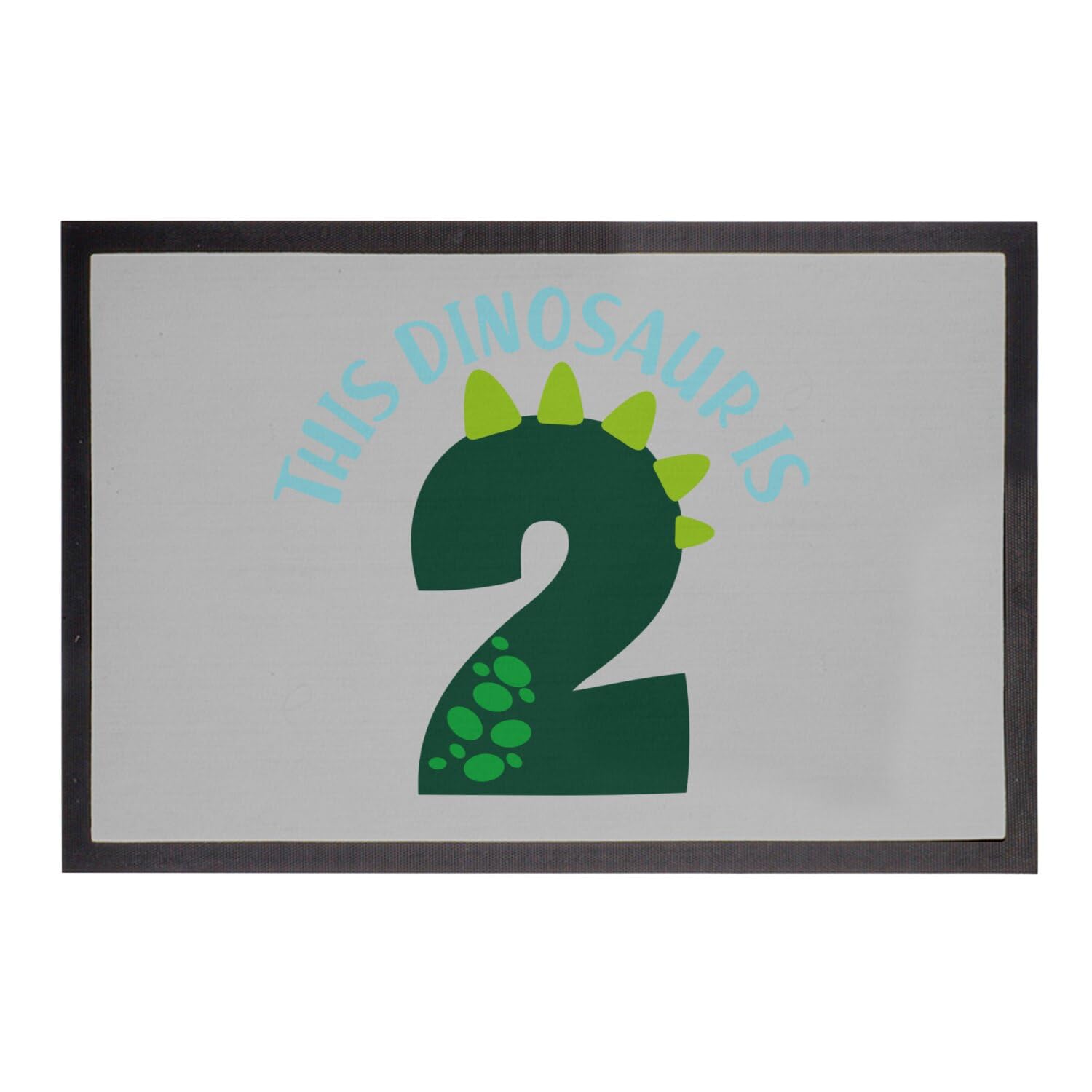 Tapis de sol dinosaure 2 ans cadeau d'anniversaire enfant paillasson gris