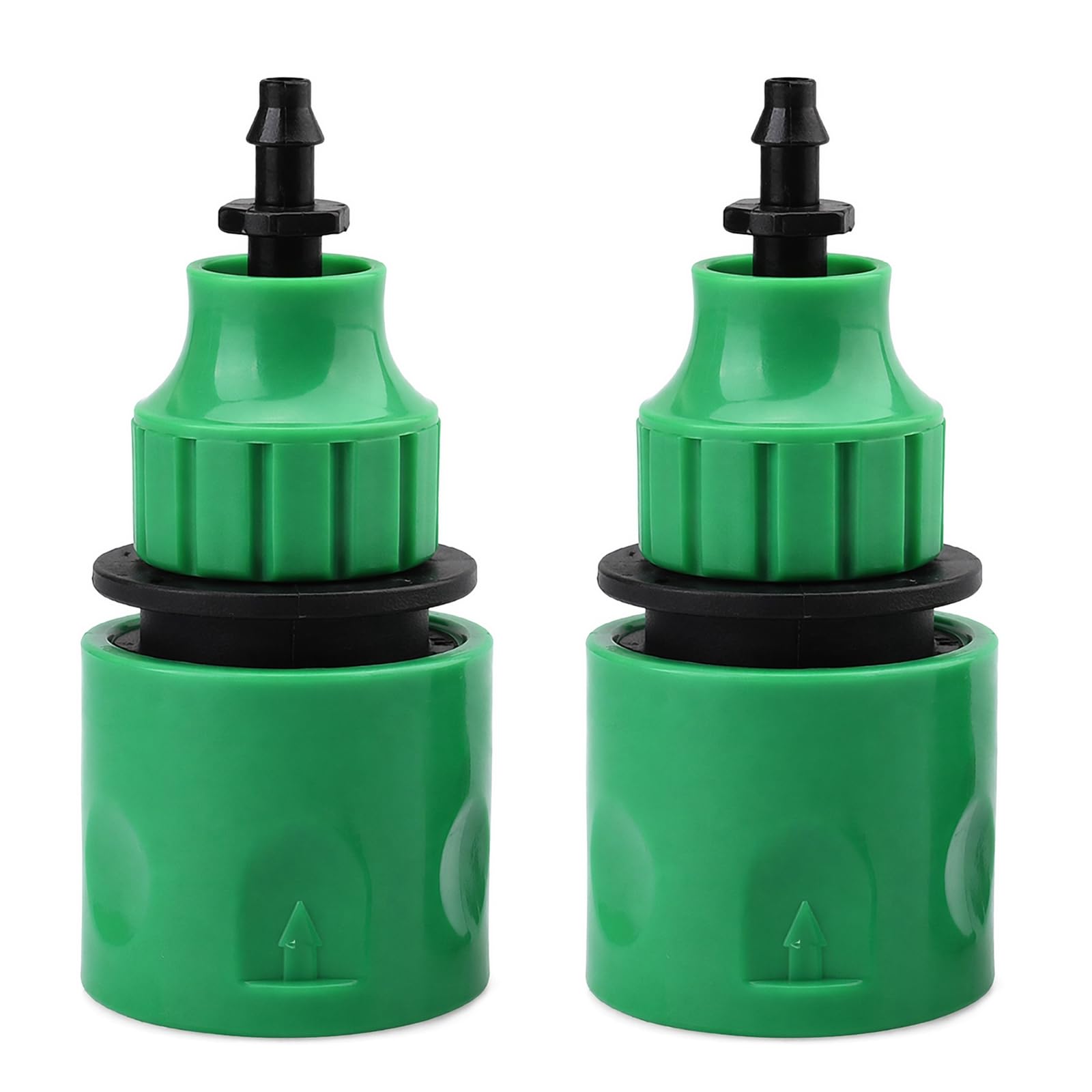 Msjuwek 2PCS Garden Hose Quick Connector Set, Micro Irrigation Adapter Kit fit for 8/11mm & 4/7mm Pipes, Outdoor Tap Connector for Drip Irrigation System, Water Hose Pipe Fittings