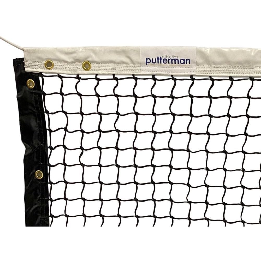 Putterman 3.0mm Tournament Single Braid Tennis Net – Optional Seasonal Court Maintenance Kit