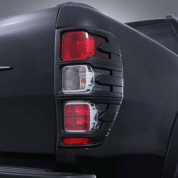Predator4x4 Black Tail Light Cover Compatible With Ford Ranger T6 / T7 / T8 12-21 Self-Adhesive Protective Waterproof Rear Light Lamp Lens Covers Guards