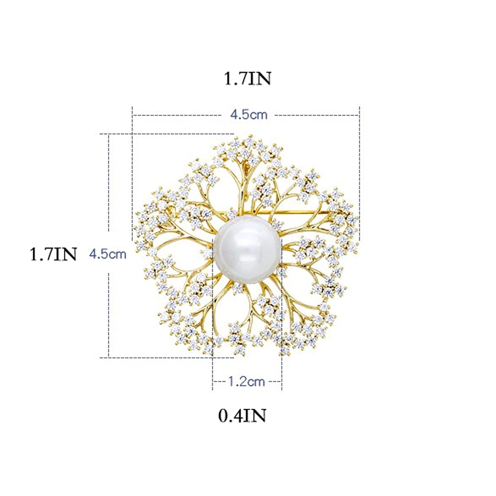 Broche de Mujer Broches de Diente de león Vestidos Chales Broche de Temperamento Alfileres para Mujer Broche de Perlas de Concha Femenina Joyería - para Accesorios de decoración de Disfraces Broches