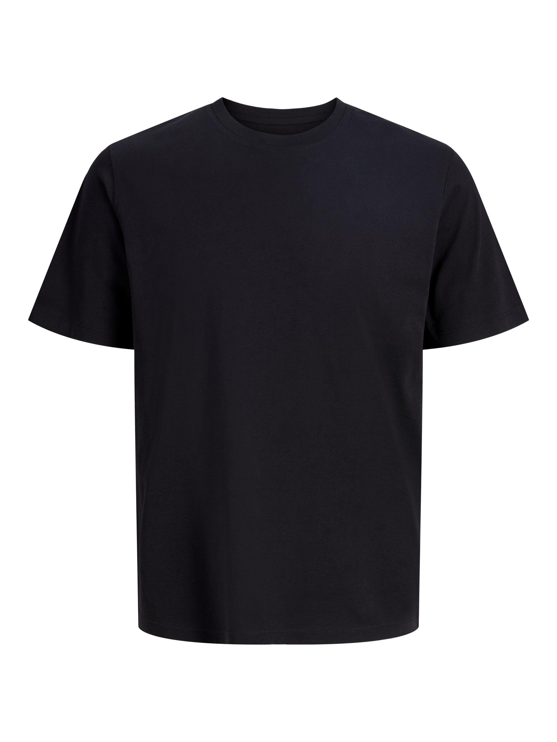 JACK & JONES Men's Plain Round Neck T-Shirt