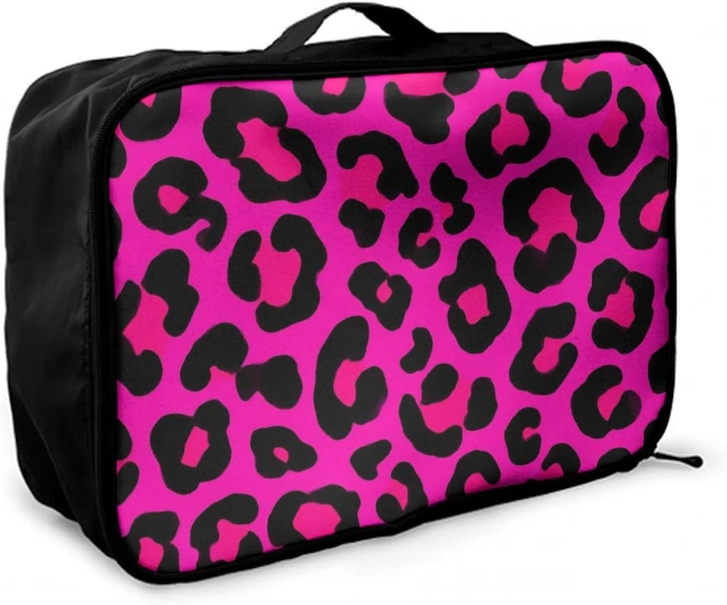 Women's Lightweight Weekender Overnight Carry On Luggage Bag, Travel Storage Tote Bag, Carry On Leather Weekender Bags Cool Cheetah Leopard Print