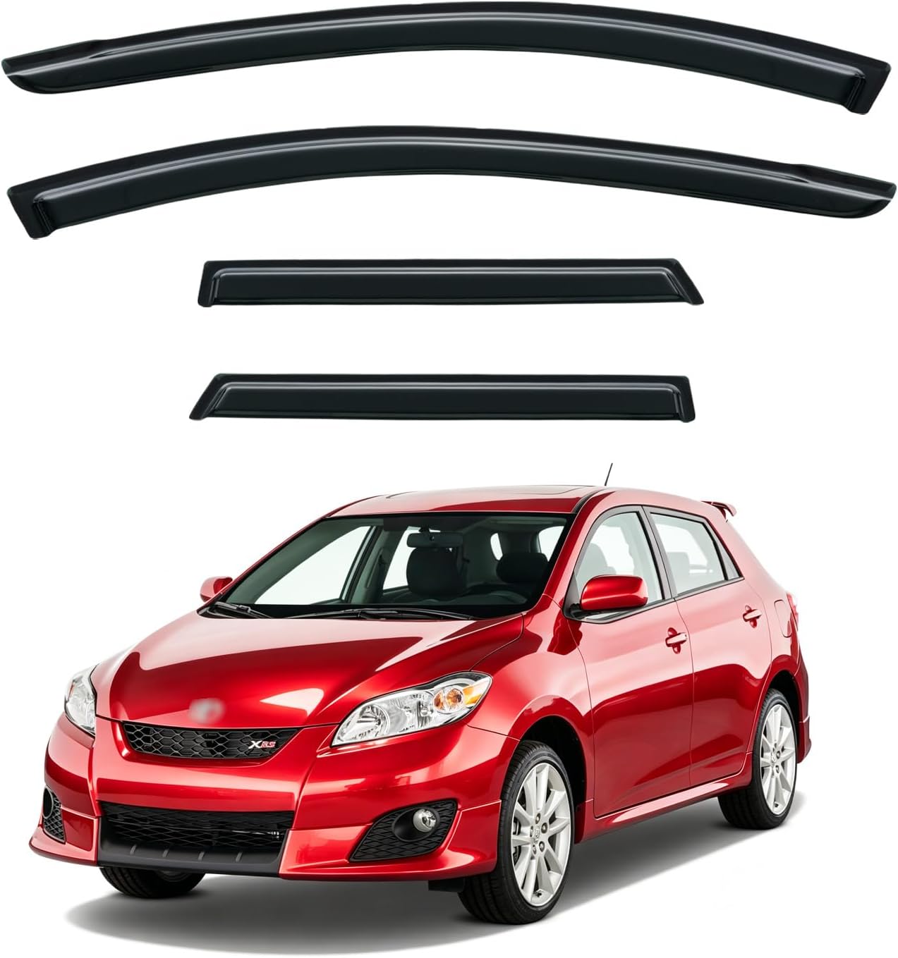 Rain Guards Window Visor for 2009-2013 Toyota Matrix & 09-10 Pontiac Vibe