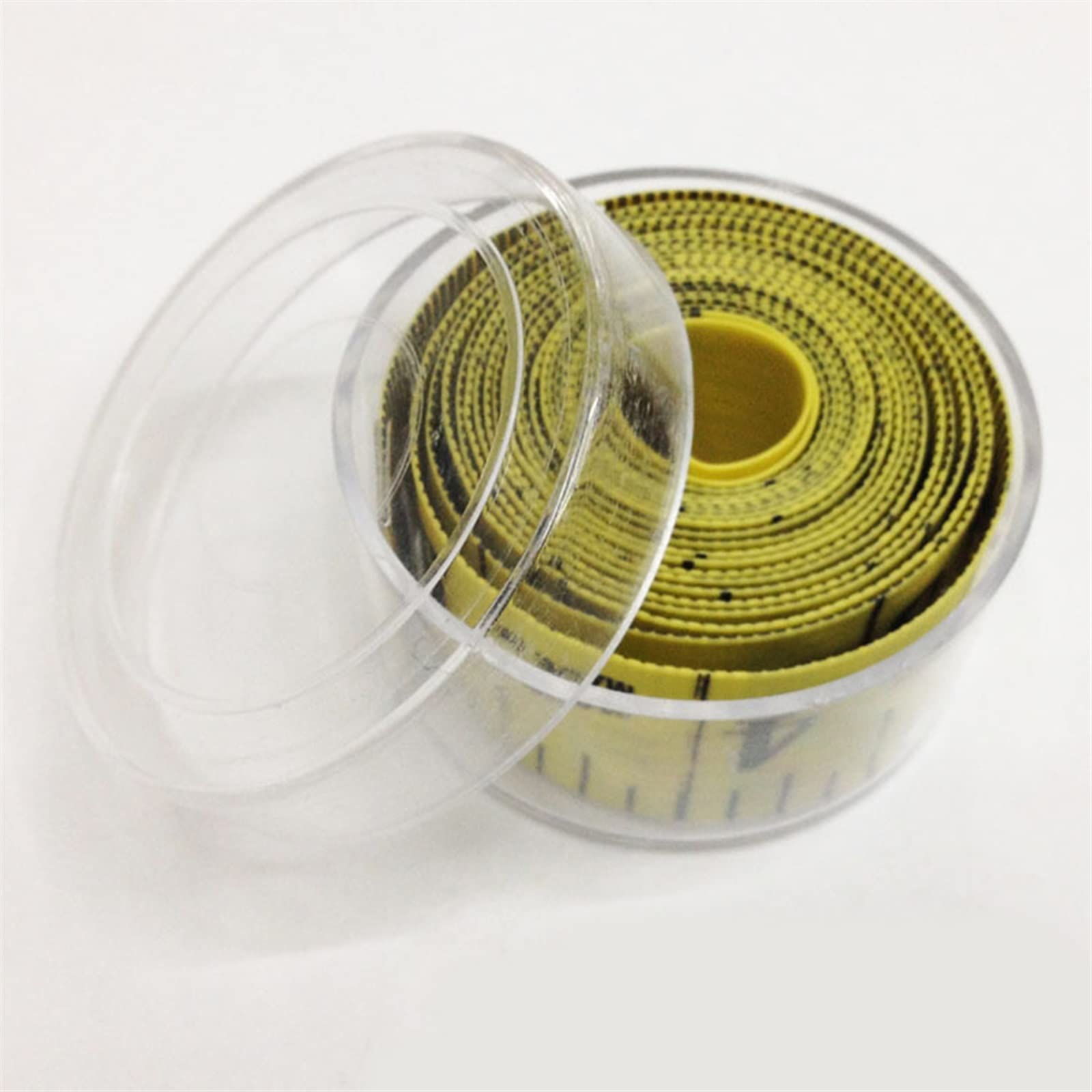Cinta métrica 150 cm/60 "Regla de medición del cuerpo Cinta métrica de costura a medida Medidor de centímetros Cinta métrica de costura suave (color: amarillo) (transparente, aleatorio, amarillo)
