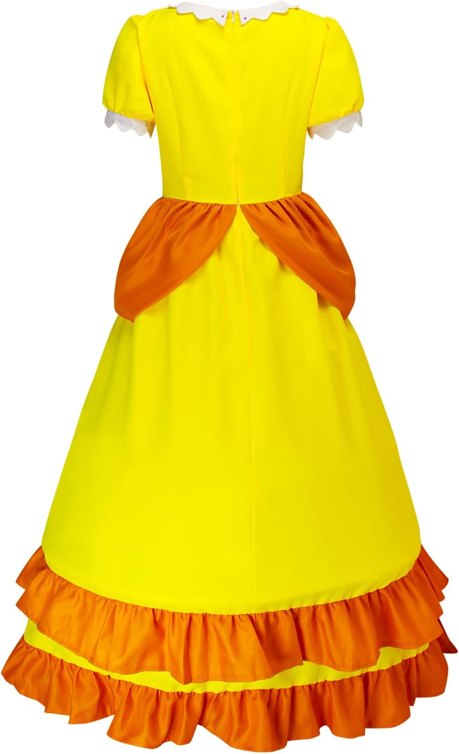 Princess Daisy Costume Adults Peach Costume Rosalina Dress Party Gown Ball Dress Crown Earrings for Women - Image 4