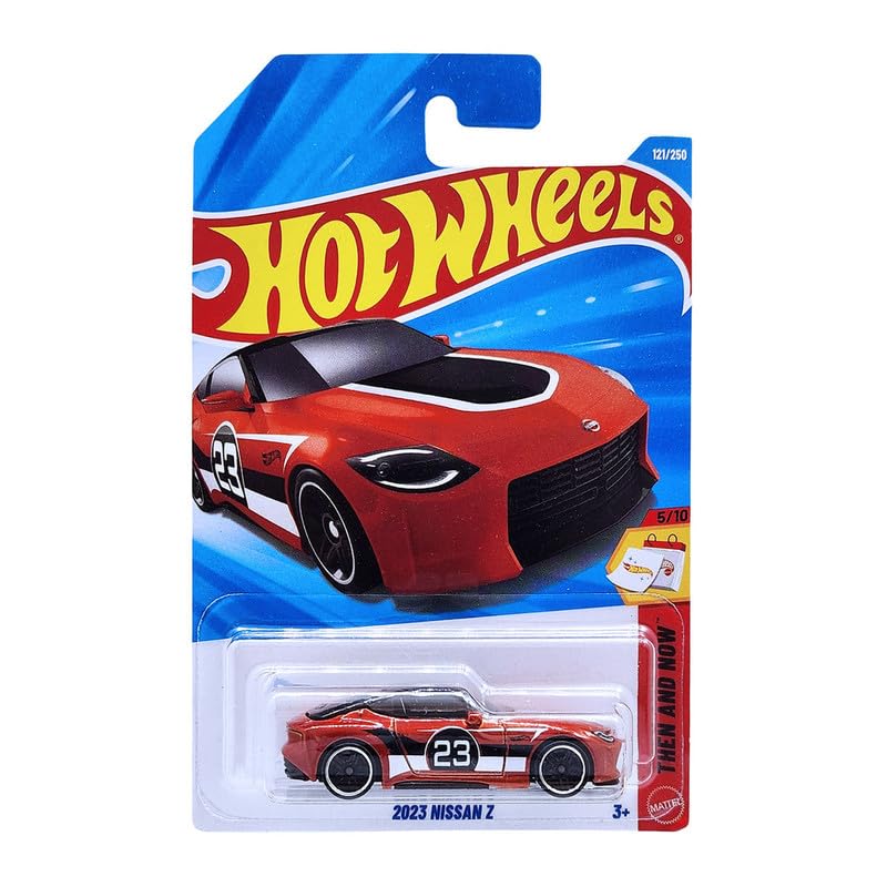 Image of Hot Wheels 2023 Nissan Z Then and Now Ages 3 and Up 121 /250 (Orange)