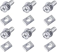 Vista 9 de Kit de 12 piezas de pernos y tuercas, pernos y tuercas de batería de motocicleta, perno y tuerca de batería de motocicleta M6x16MM, pernos y tuercas