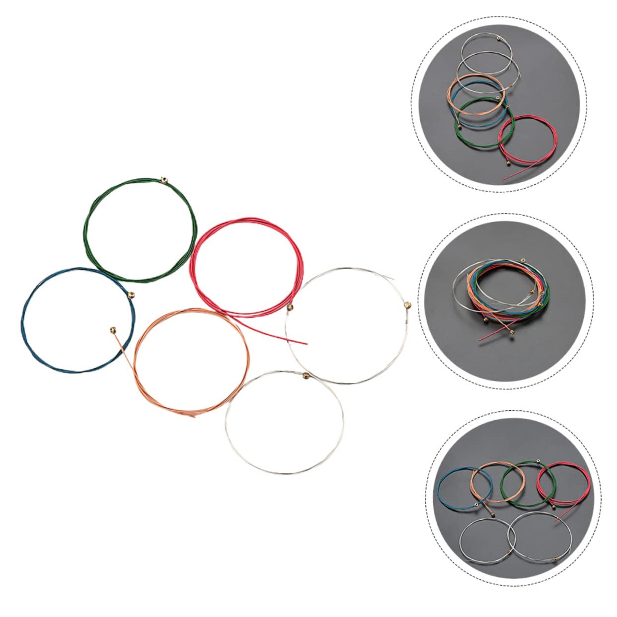 BESTonZON 24pezzi Corde Per Chitarra Folk Acciaio Di Sostituzione Per Strumenti Musicali Suono Eccezionale e Tensione Standard Accessori Per Amanti Della Musica