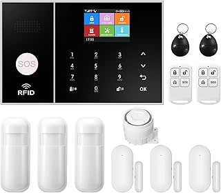 Kits de alarme de segurança residencial inteligente Alarme doméstico sem fio 3G 4G Tuya Smart Life Kits de alarme anti-roubo Wi-Fi Sistema de alarme de segurança com suporte de controle remoto Com con