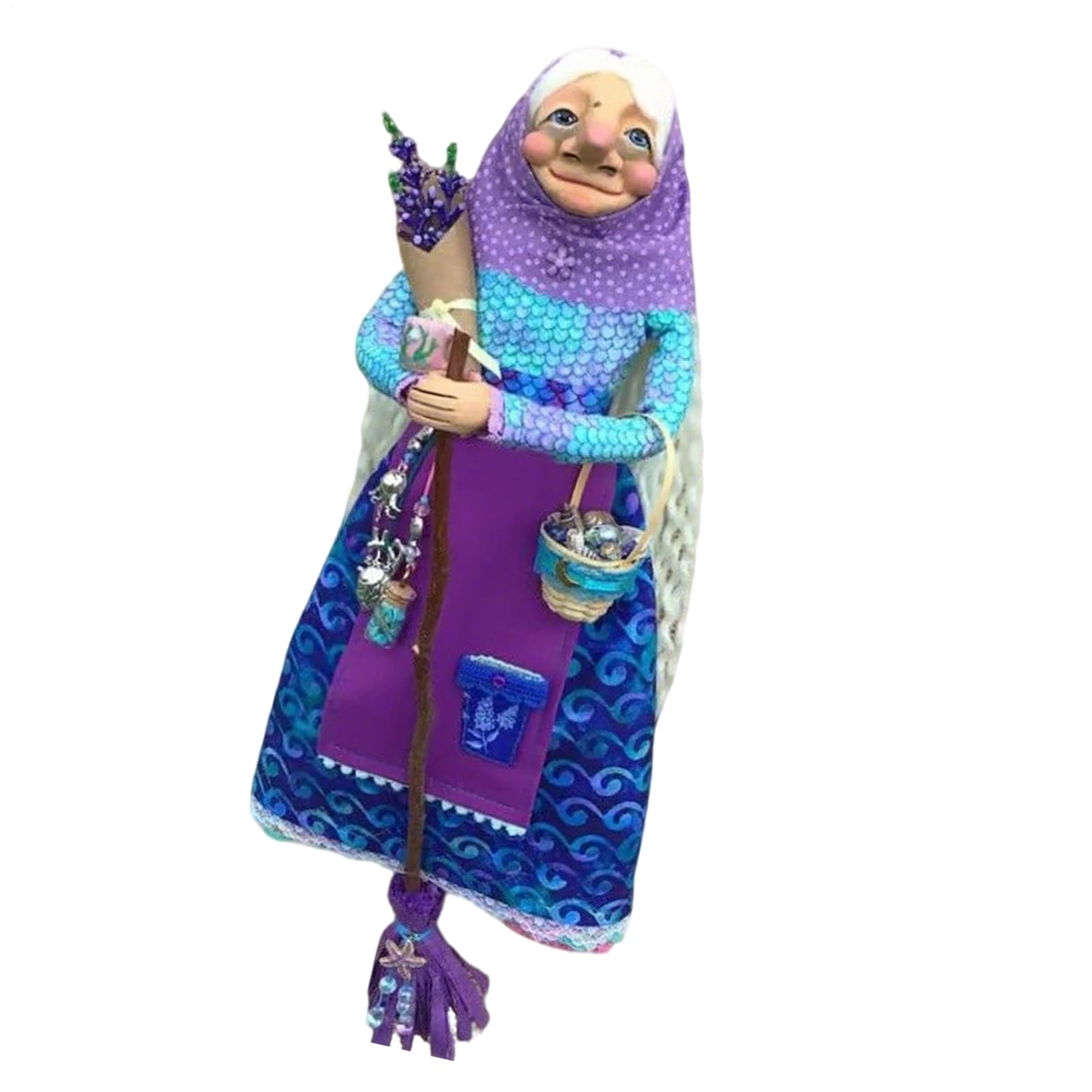 Amazon.co.jp: Ghjkldha 幸運のためのキッチン魔女人形、手作りの魔女