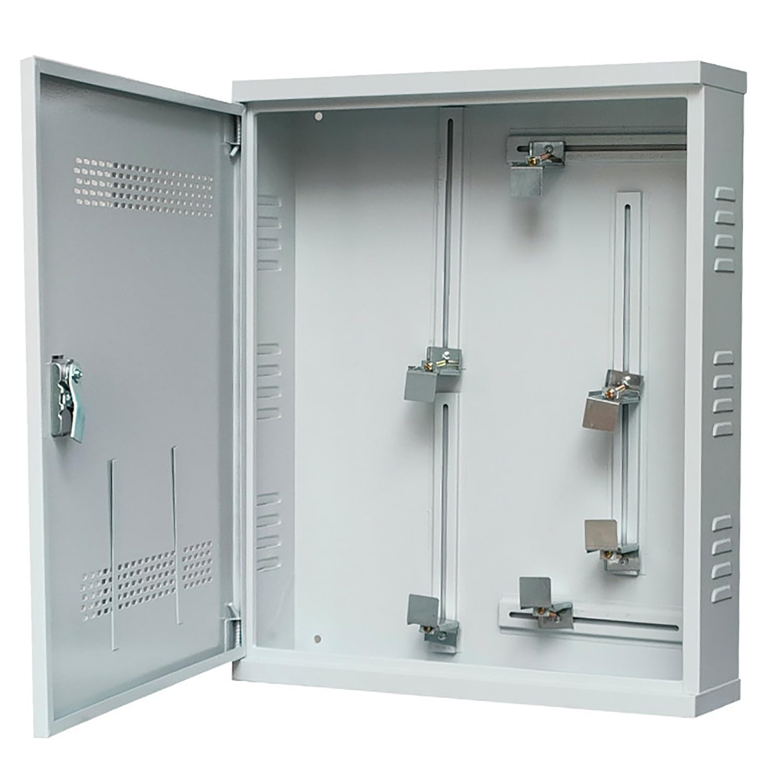 Electrical Enclosure Cold-Rolled Steel, Indoor Electrical Junction Box, IP30 Rainproof and Dustproof, Adjustable Device Clamp Design(60x50x15cm/24x20x6in)