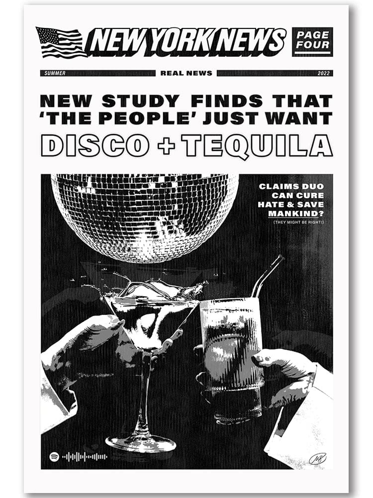 Vintage Posters New York Black and White Wall Art for Room Aesthetic Bedroom Trendy Print Music Bar Decor (A,8x12in Unframed)