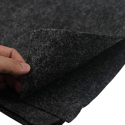Miniatura 2 de Flushbay Alfombra negra para cubierta de caja de altavoces, 39.37 x 39.37 pulgadas, tapete de fieltro multiusos resistente a las manchas para