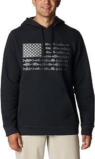 Columbia mens Pfg Fish Flag II Hoodie