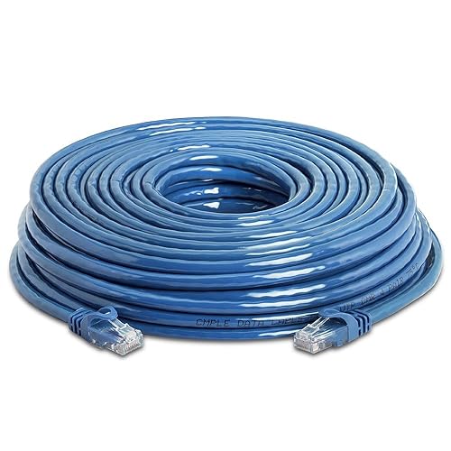 Vista 159 de Cmple - Cable de red LAN CAT 6 500MHz UTP ETHERNET - 100 FT Azul