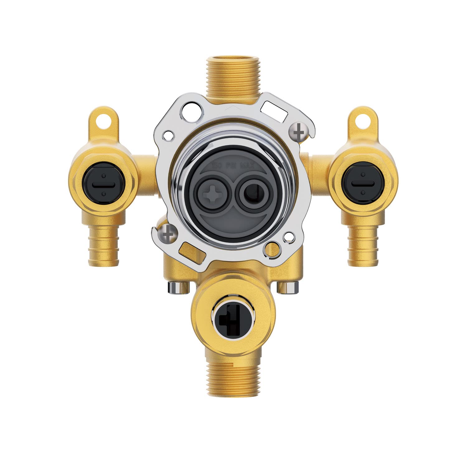Treysta Tub & Shower Valve w/Diverter- Vertical Inputs WITH Stops