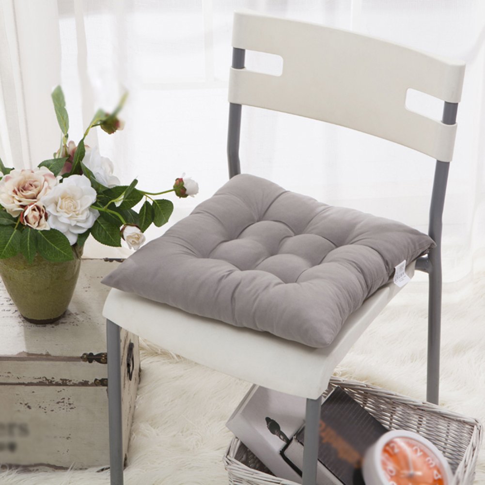 Coussin De Chaise 40x40 Cm - Rembourré Et Doux - Avec Liens Pour Fixation - Multi-couleurs