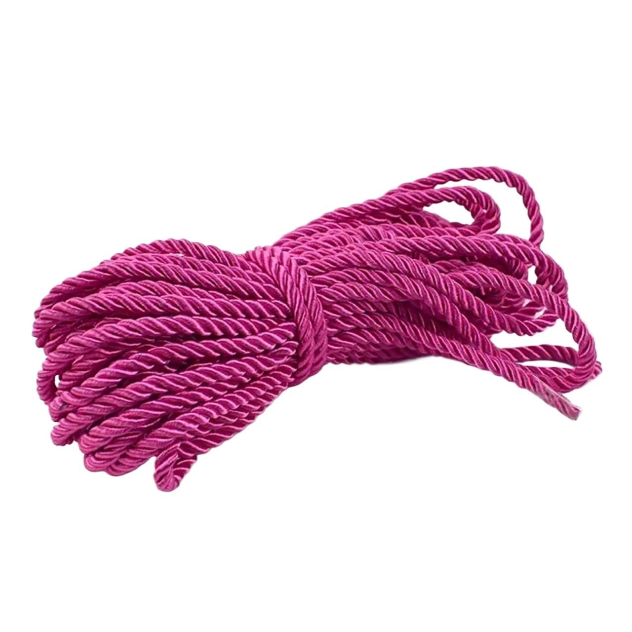 Twisted Cotton Cord 10/20M 5mm 3 Shares Twisted Cotton Nylon Cords Colorful DIY Craft Braided Decoration Rope Drawstring