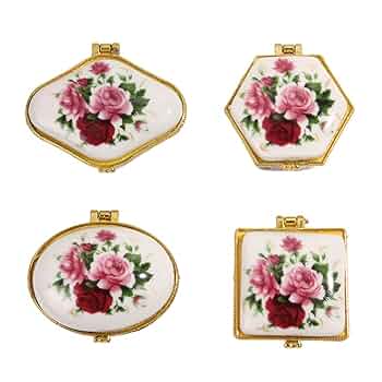トリンケットボックス Amazon.com: WXMYOZR Mini Trinket Box with Hinged Lid