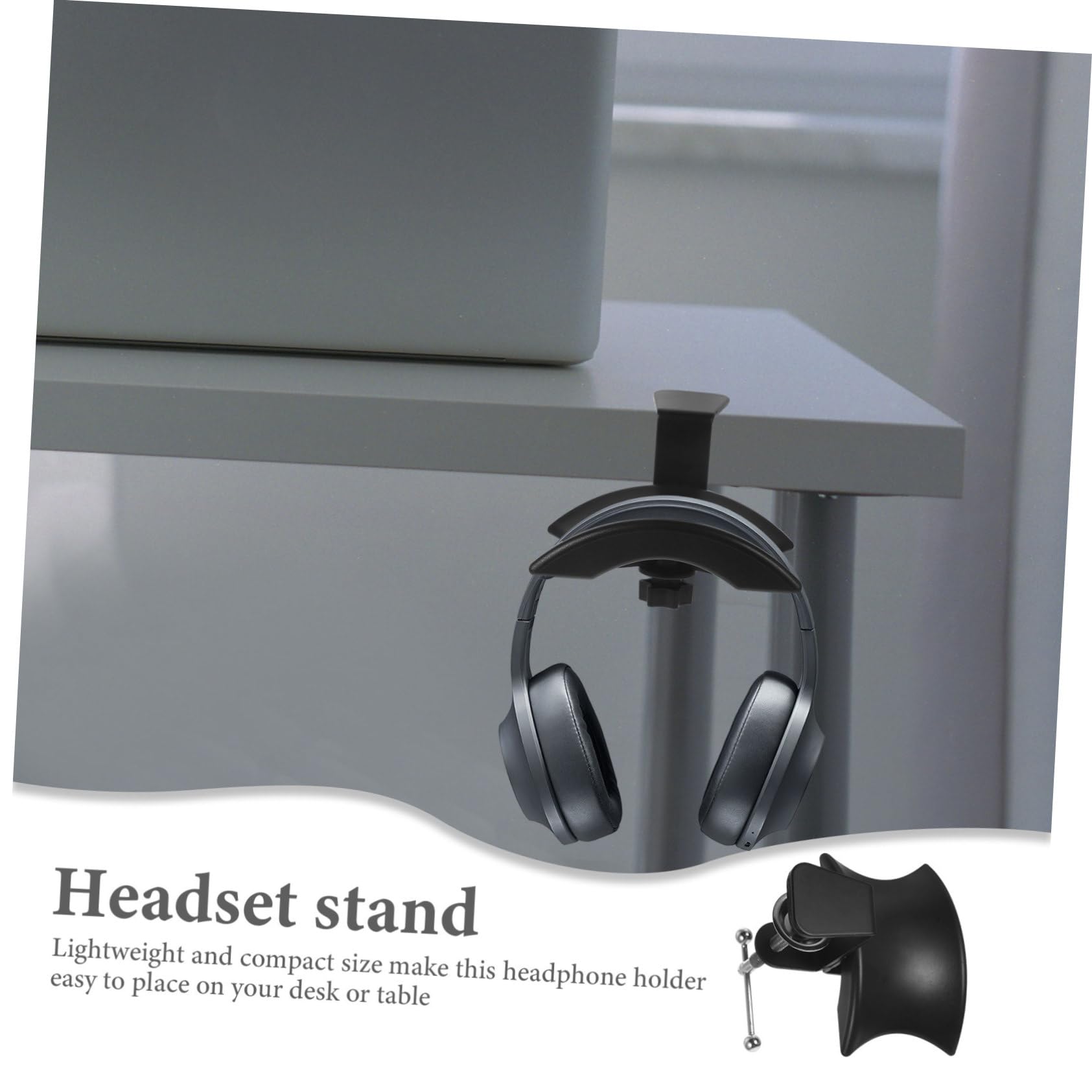 Hemobllo 4piezas Soporte De Auriculares para Escritorio Soporte De Almacenamiento y Exhibición Clip para Mesa Diseño Elegante y Funcional Compatible La Mayoría De Auriculares