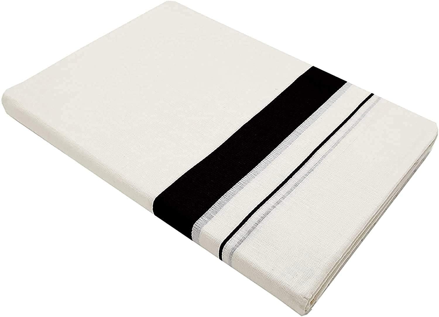 Sudhacreations dhoti 4 meter Black border-picture-12