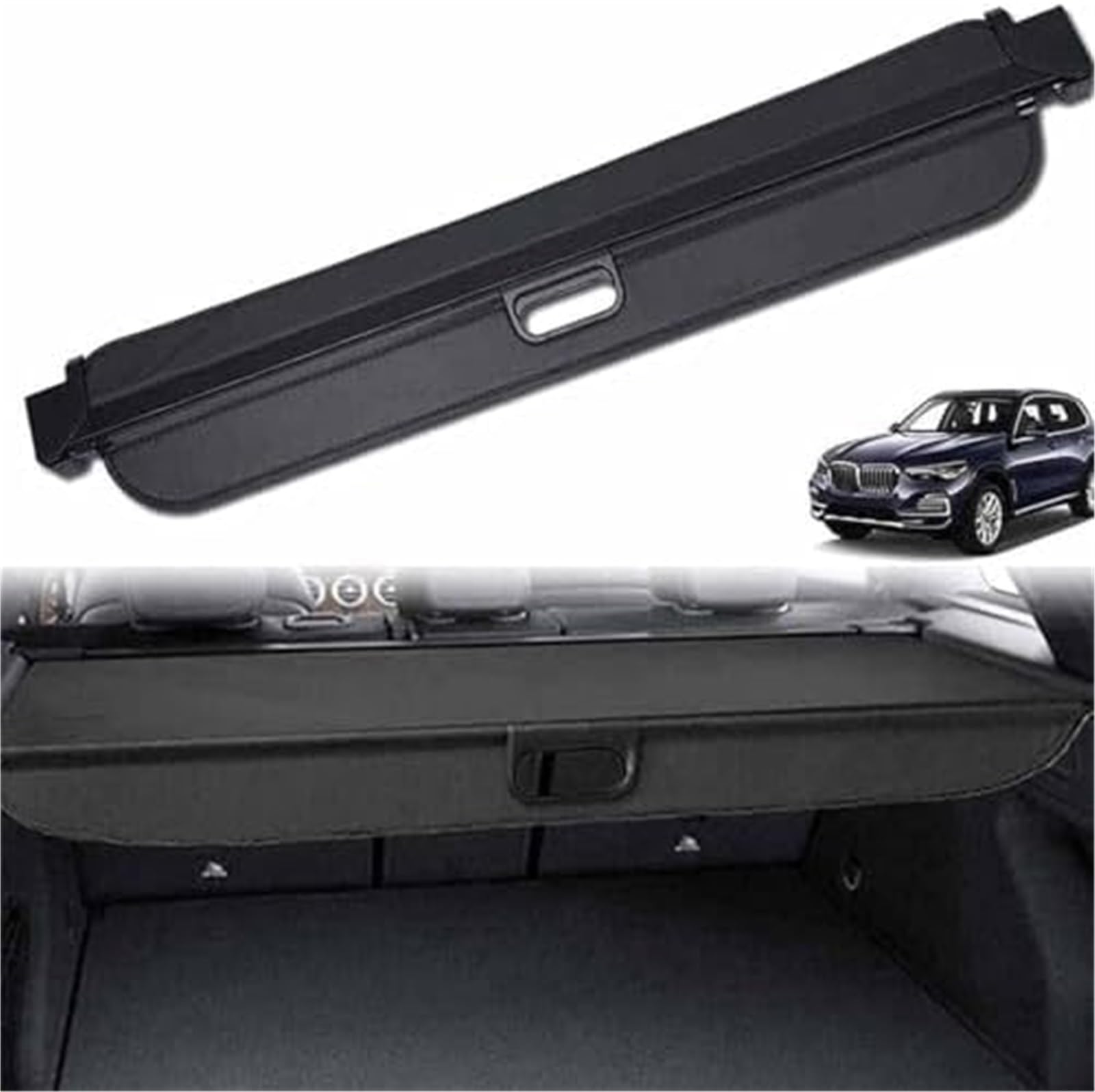 Fhjwqronte One Color Cargo Area Storage Rack Cargo Cover, For Bmw, For X5 E70 F15 2006-2018 Car Retractable Rear Trunk Parcel Shelf Luggage Shade Shield Security Organizer Boot Load
