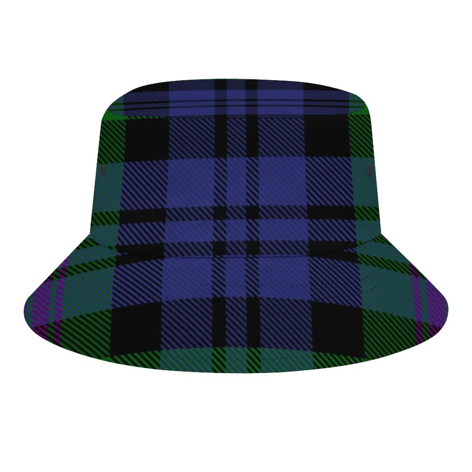 FWJZDSP Clan Baird Tartan Bucket Hats Sun Cap Packable Outdoor Fashion Fisherman's Hat for Women and Men