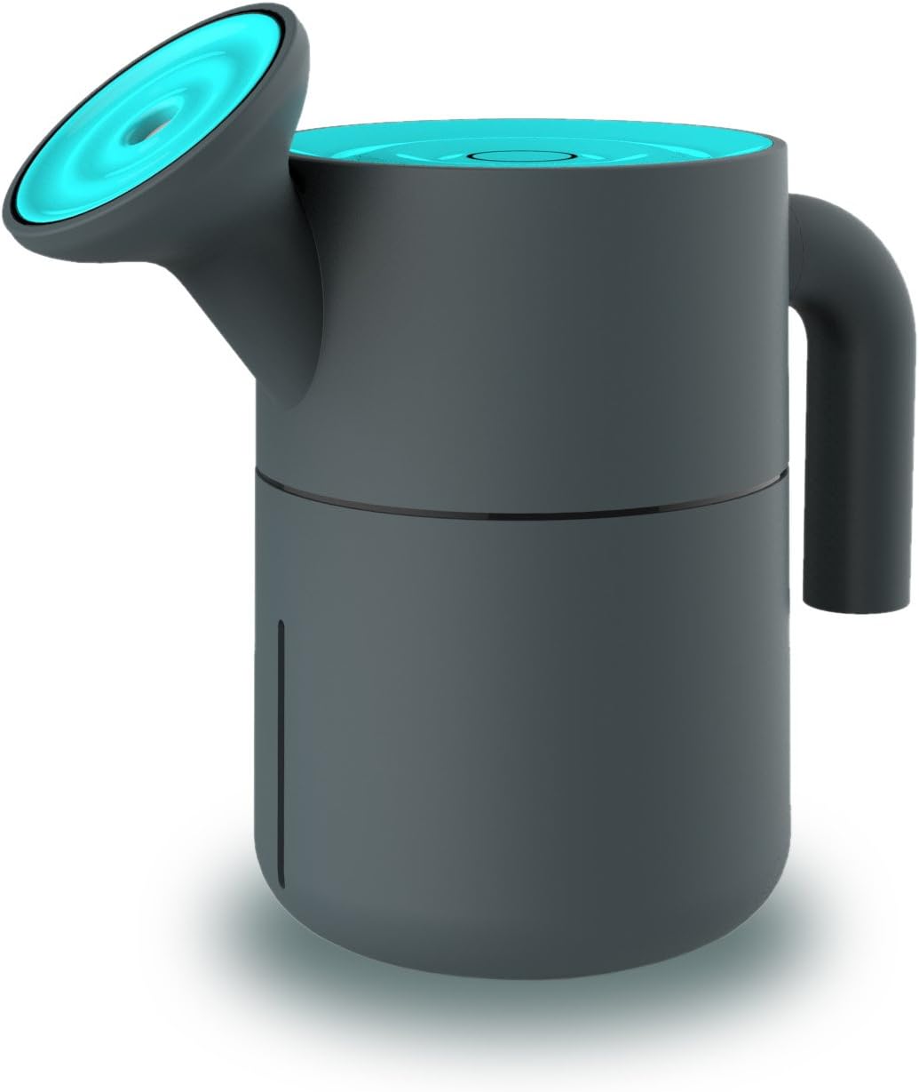 Xctech Mini Humidifier, 200 mL USB Power Portable Watering Pot Shape Mist Humidifier with LED Automatic Shut-Off Function for Bedroom Babies Living Office (Blue)