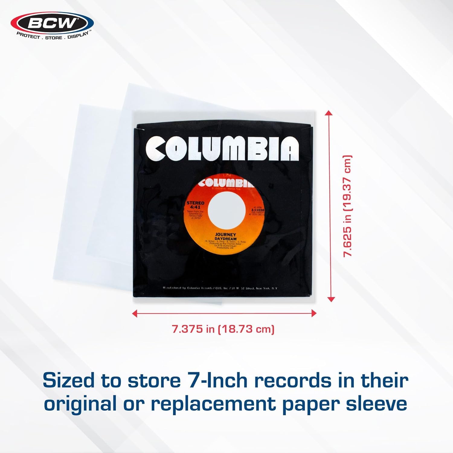 Amazon.com: BCW 45 RPM Record Sleeves - 200 Count | Fits Standard