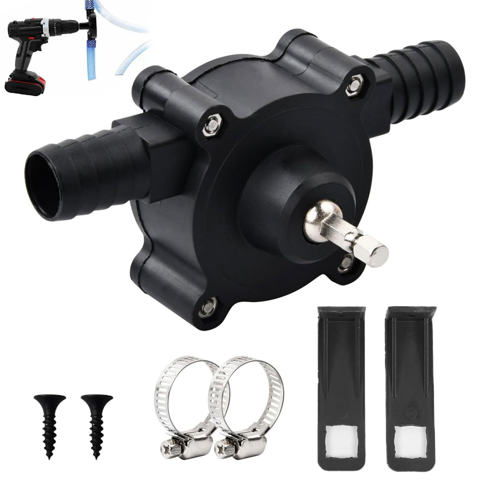 Mini Pompe Perceuse Électrique, Pompe De Forage Électrique, Pompes À Eau Pour Perceuse, Pour Les Besoins Domestiques Et De Jardinage Pour L'eau, L'huile Et Plus Encore