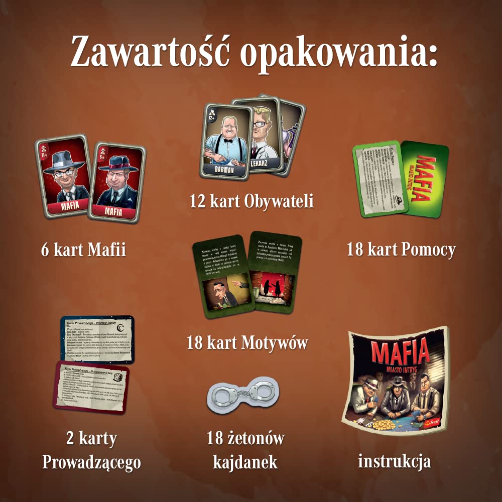 Trefl - Mafia - City of Intrigue - Board Game, New Image of the