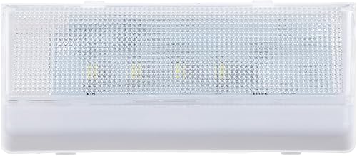ETERMETA W10515057 Luz LED para refrigerador WPW10515057 W10398007 compatible con Whirlpool Kenmore Maytag, con lente cónica y bisel