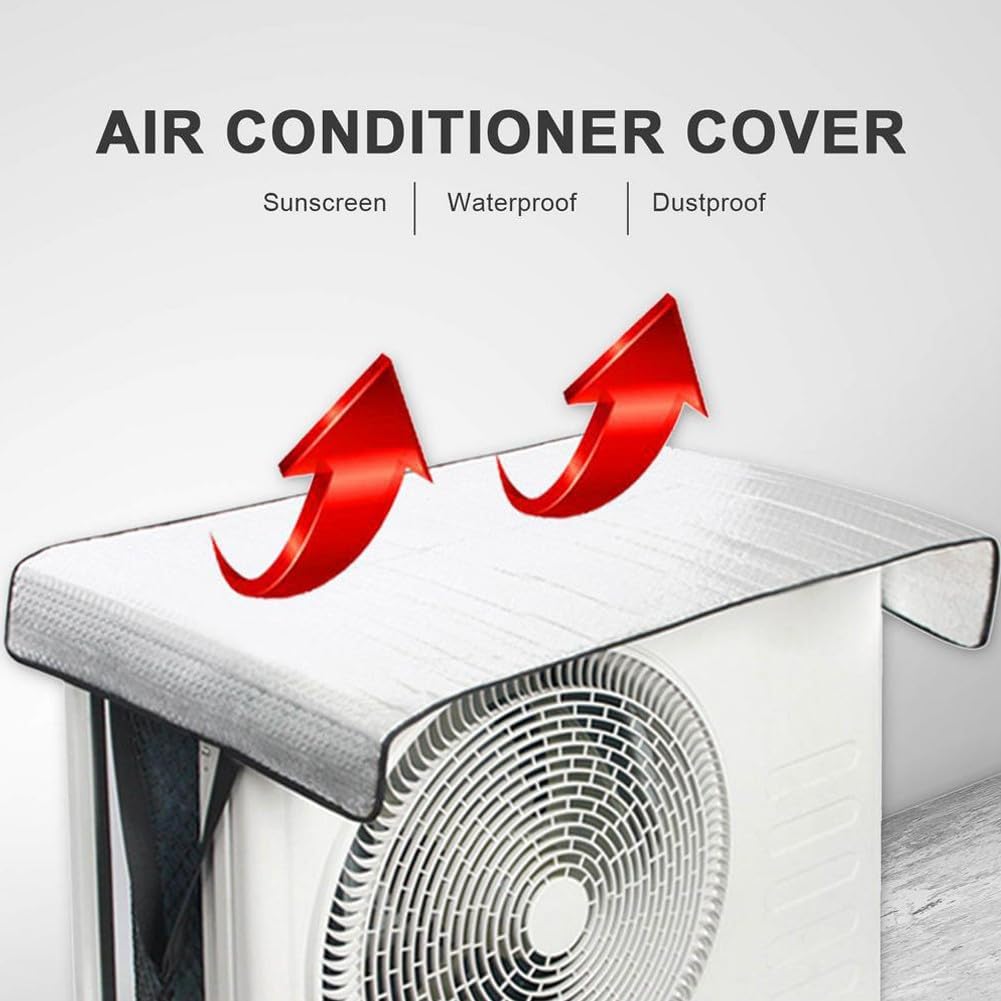 Cubierta de aire acondicionado al aire libre, protectores de aire acondicionado, cubierta de protección solar 46 x 95 cm