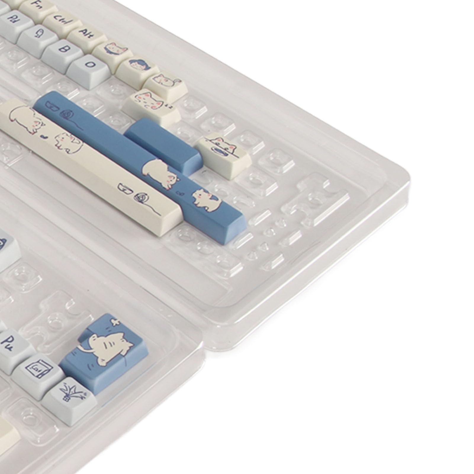 CHICIRIS 148 tasti per tastiera PBT a sublimazione, stile cartone animato, design ergonomico per gli appassionati di gioco su PC (#2)