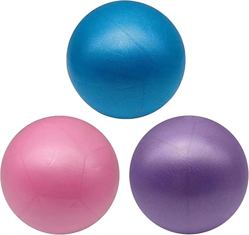 Paquete de 3 pelotas de pilates suaves, ejercicio de 5.9 pulgadas, pelota de gimnasio pequeña, perfecta para yoga, pilates, entrenamiento básico,