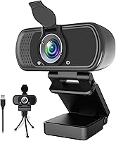ZIQIAN N5 1080P HD Webcam with Mic, 110° Wide Angle USB Plug & Play Camera for PC Laptop Streaming Zoom Gaming Switch