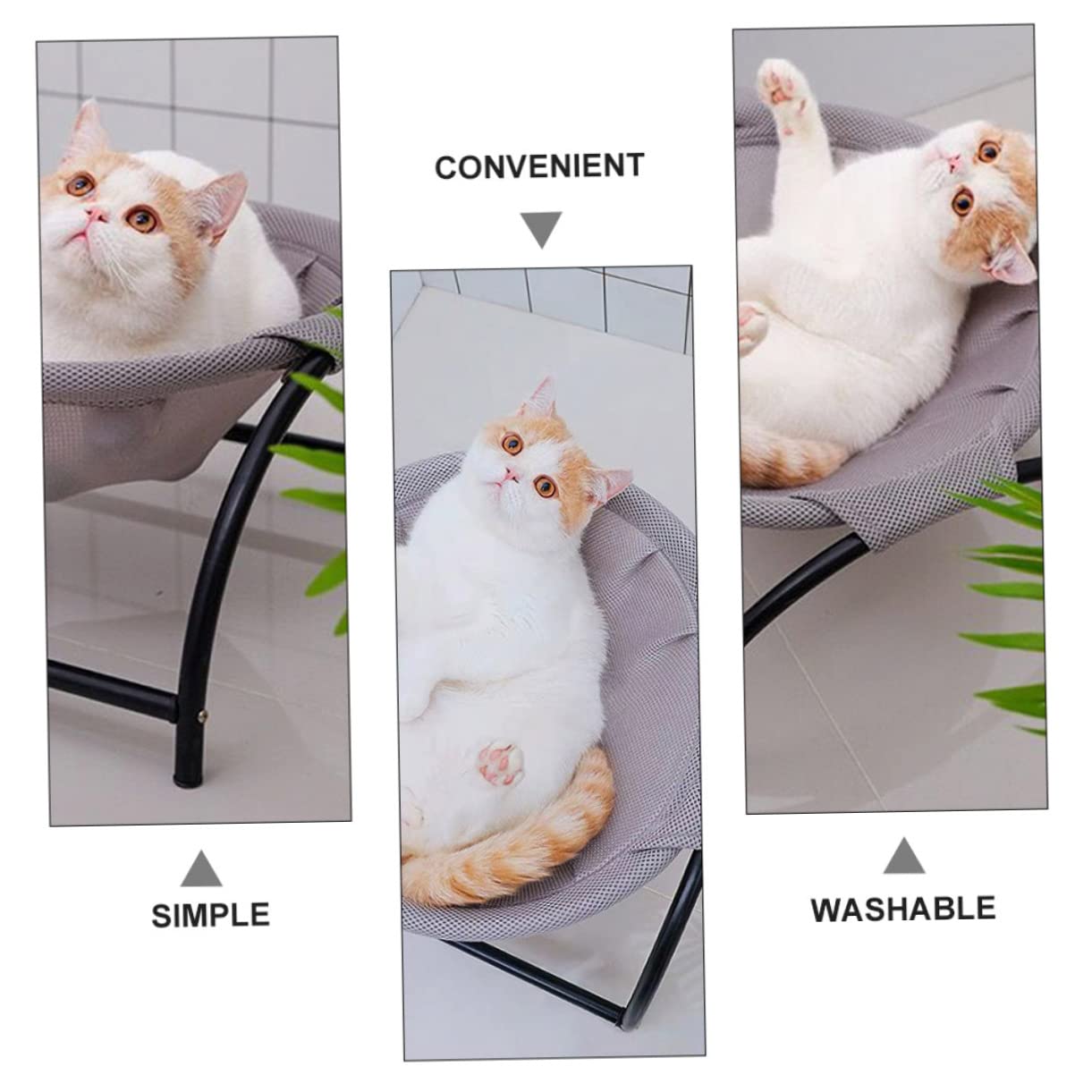 SUPVOX Hamac Surélevé pour Chat Et Chien Lit Confortable Respirant Design Moderne pour Animaux De Compagnie Accessoire pour Maison