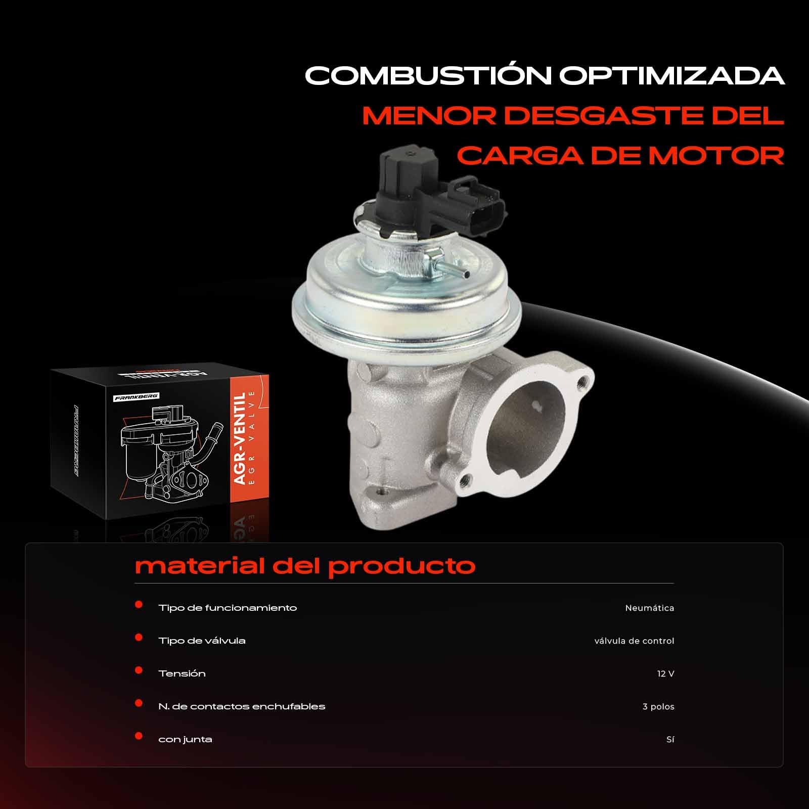 Frankberg Válvula EGR Diesel Compatible con Mondeo III Turnier BWY 2.0L Mondeo III B5Y 2.0L Transit Bus FB FC FD FS FZ 2.0L Mondeo III Berlina B4Y 2.0L Transit Furgoneta FA 2.0L Replace# 2S7Q-9D475-AD