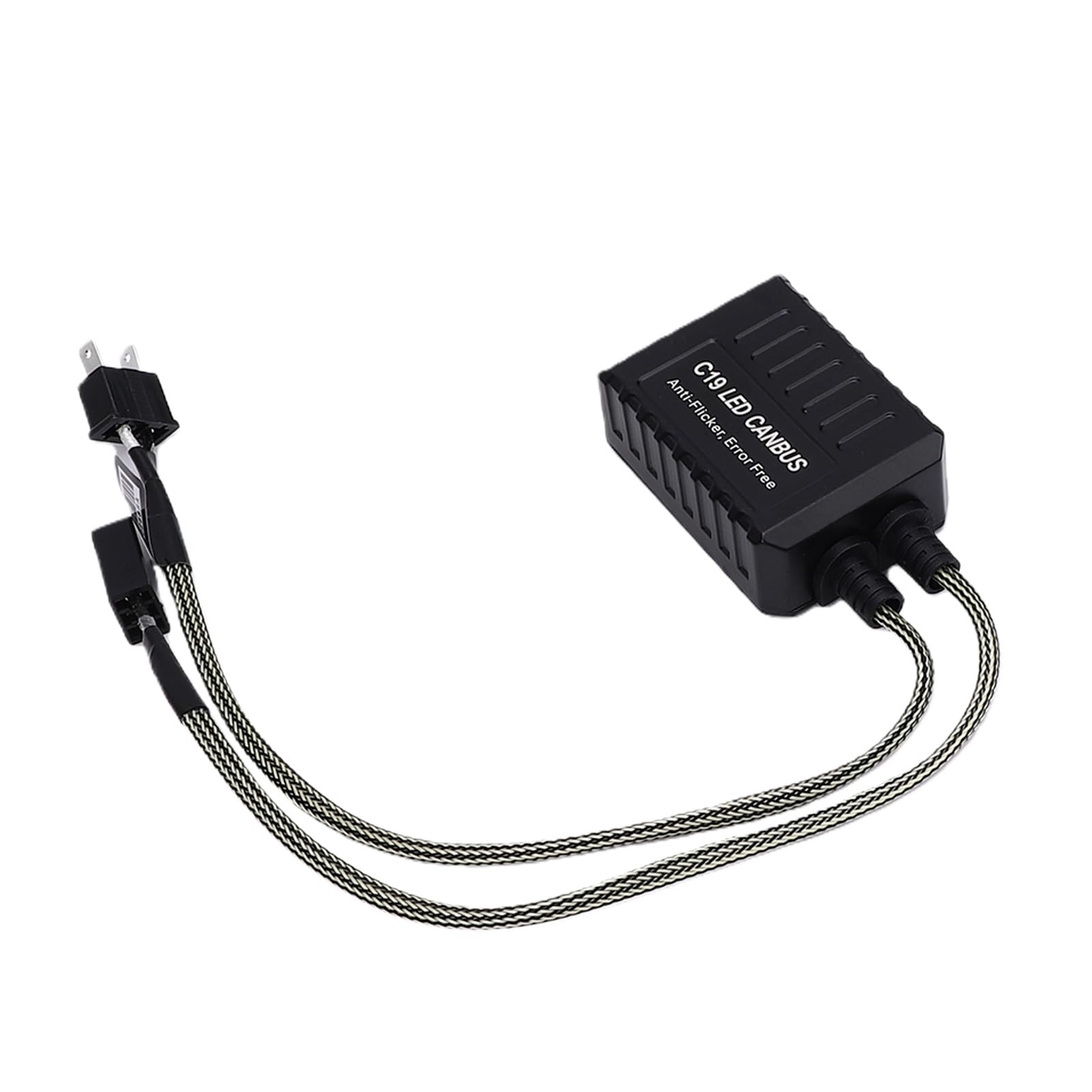 Decodificatore Canbus per Fari a LED, Decodificatore C19 H7 5A Corrente Massima in Plastica per Auto Generiche, Adatto per 9-16 V, CAN Integrato, Anti Sfarfalli
