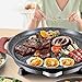 Electric BBQ Grill Indoor Electric Barbecue Grill Indoor Non-Stick Pan Electric BBQ Pan Hot Pot All-in-one Smokeless Electric Grill Teppanyaki Pan Household Suitable For 3-8 People