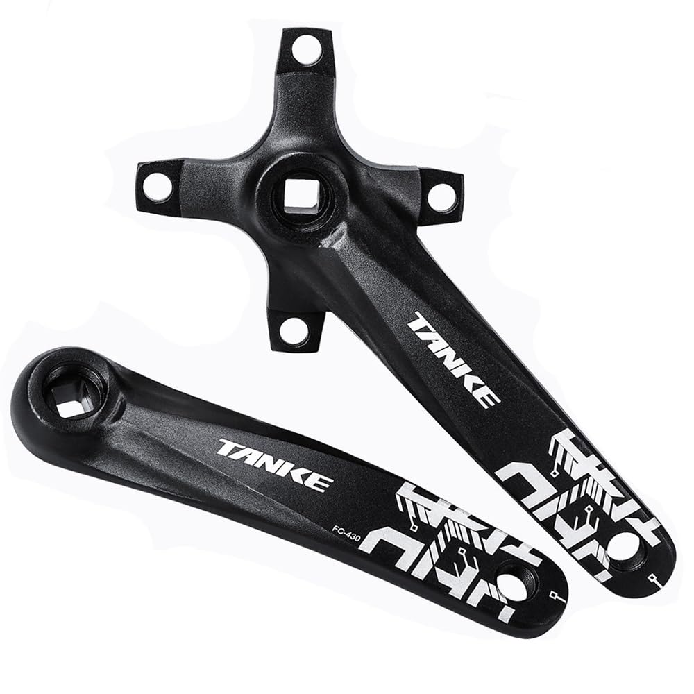 ZXGSXIOU 170mm Square Hole Crankset Mountain Bike Crankarm 104BCD Left Right Aluminum Alloy Cranks Suitable For Single Chainring