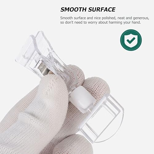 Miniatura 4 de 10 unids plástico mercancía clip cartel soporte exhibición tabla etiqueta clips para tienda de negocios supermercado